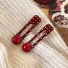Red Retro Hair Clip Polka Dot Duckbill Hair Clips Sweet Bangs Clip  Hair Styling Accessories