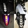 1pc Motorcycle Arrow Stripe Stickers Fender Paste Universal Waterproof Oilproof Reflective Motorbike Tape Decal Moto Accessories