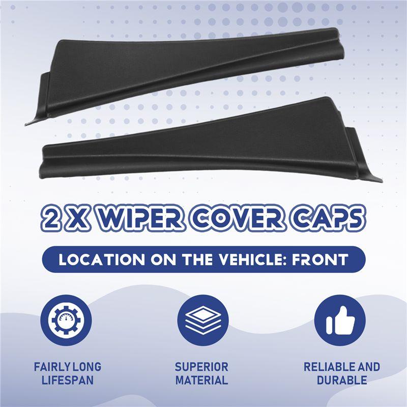 N26R-Car Front Windshield Wiper Side Trim Cover Water Deflector Cowl Plate Left Right Fit For Nissan Qashqai J10 2008-2015