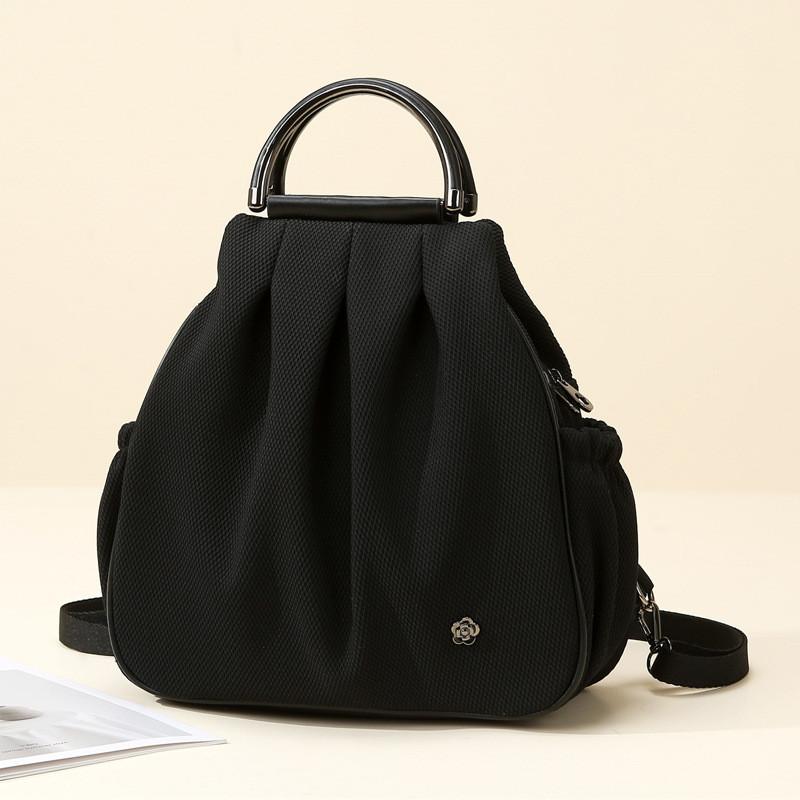 Ielgy Autumn Shoulder Double Shoulder Portable Simple Multifunctional Bag Backpack