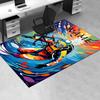 Diver, Colorful, Underwater Office Carpet Soft Polyester Entrance Carpet Washable Non slip Machine W