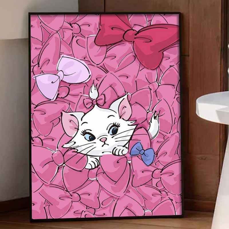 Disney Diamond Painting 5D DIY Marie Cat Diamond Painting Art Diamond Painting Kit Adult/Beginner Gift Idea Home Decor
