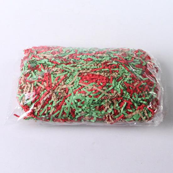 Remplissage de papier découpé en accordéon 100g Raphia de papier Herbe Remplissage de boîte cadeau pour litière pour petits animaux Fournitures pour cage de hamster