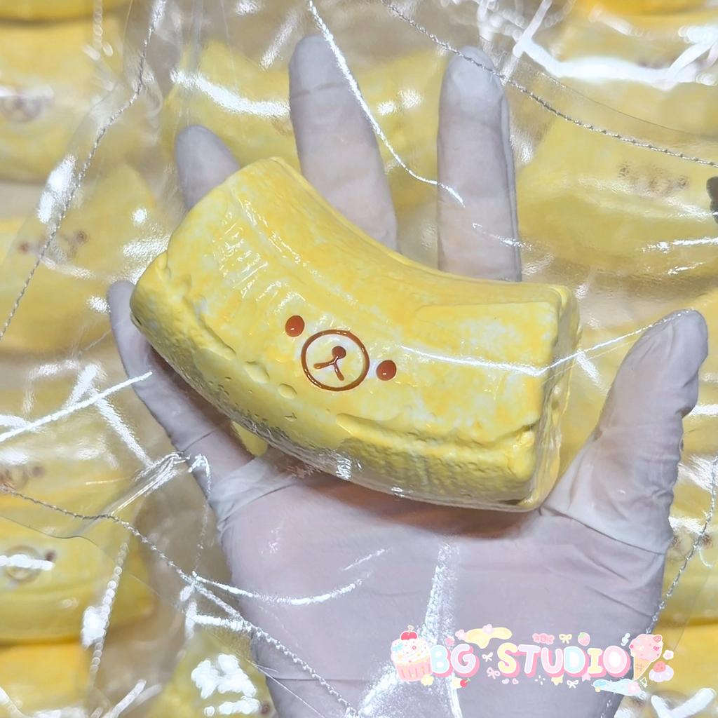 Slow Rising Silicone Yellow Banana Bear Squishy Stress Relief Gadget For Relaxation Birthday Party Gifts School Rewards Prizes