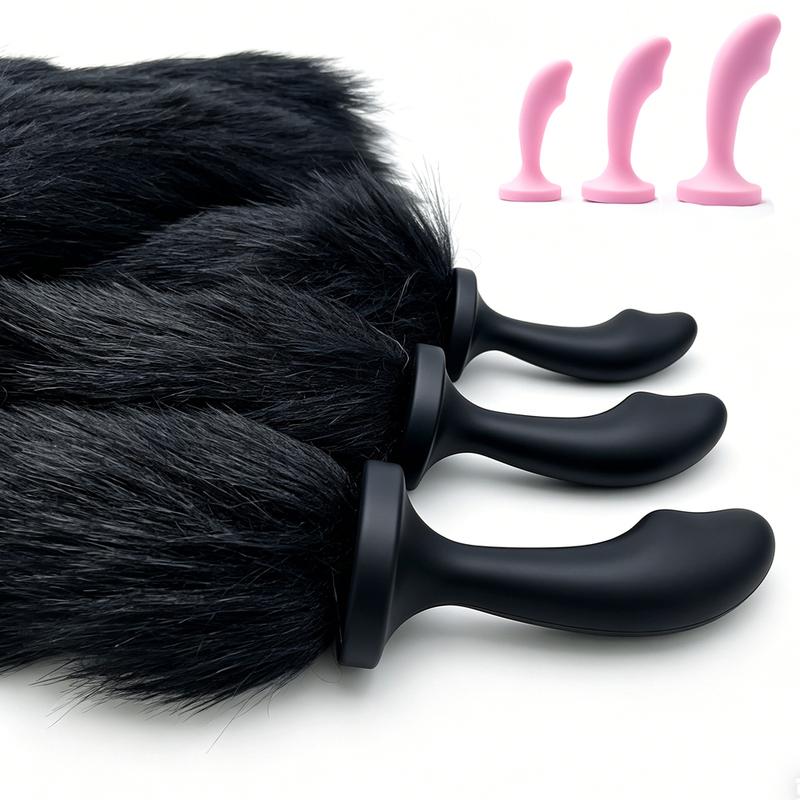 Sexy Fox Tail Anal Plug Cute Tail Silica Gel Easy Cleaning soft comfortable portable for Beginner Couple Toy great gift