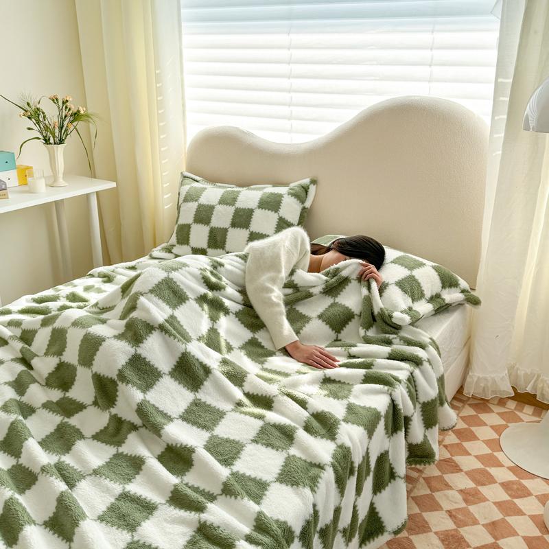 

Новый плюшевый плед Панда Осенне-зимний теплый плед Четырехсезонный термо-плед для дивана Мягкий удобный плед для сна Колени Ноги 100x150cm