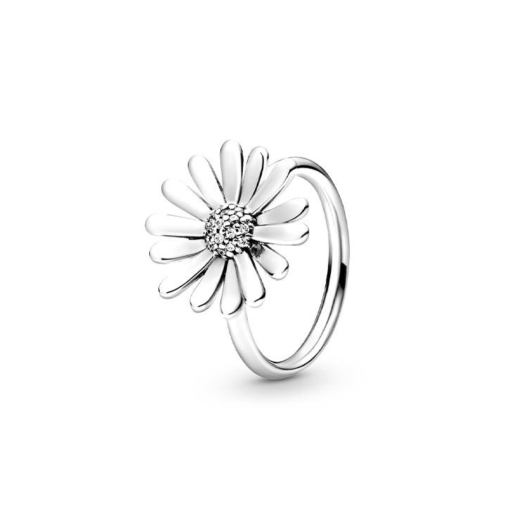 Pandora Pavé Daisy Language Ring Women rings 198817C01 52