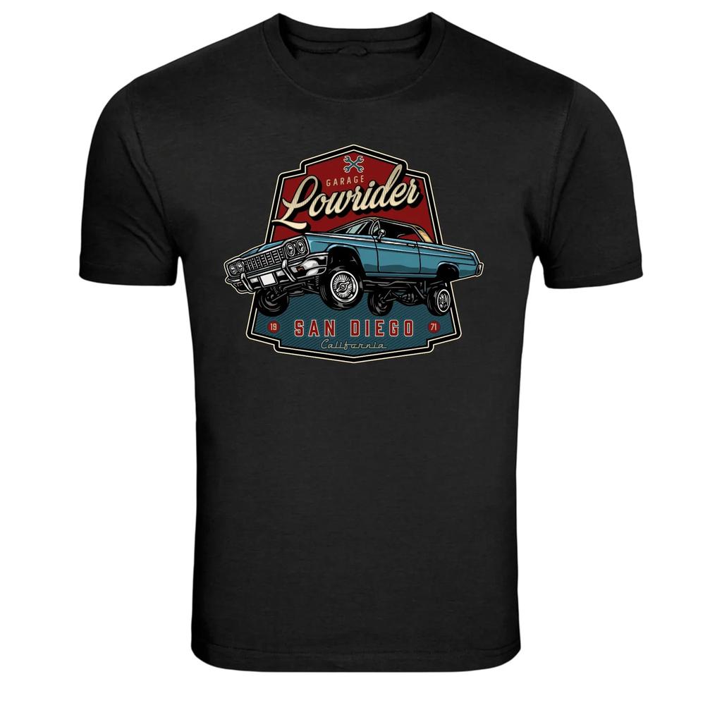 Lowrider Garage San Diego California Classic Car Vintage T-Shirt