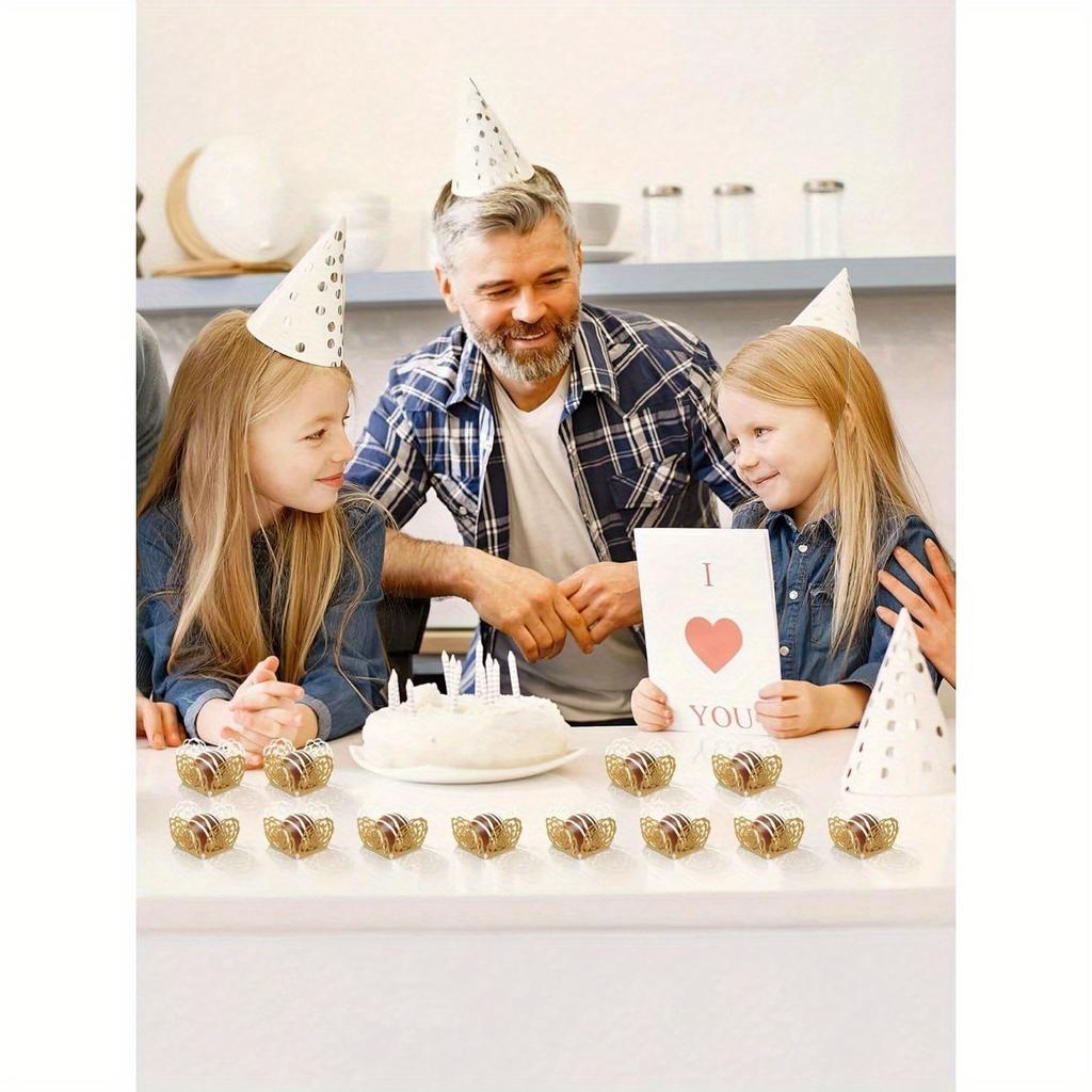 Elegant Lace Paper Candy Box Chocolate Packaging Gift for Mother Party Favors Wedding Birthday Decor Supplies