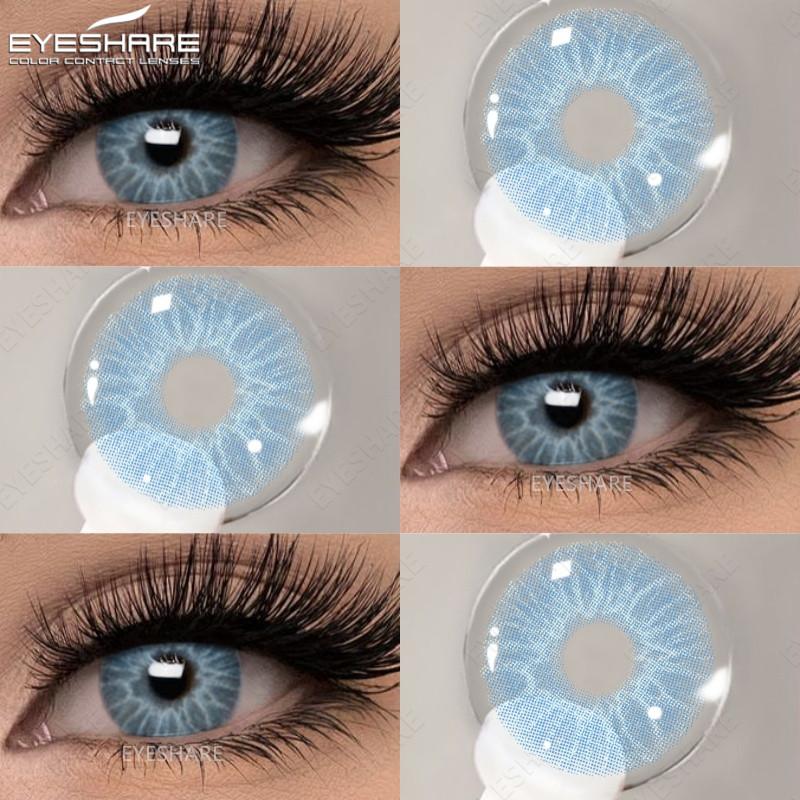 Eyes 1 Pair Colored Contact Lenses For Eyes Korean Brown Contact Lenses 14.5mm Big Eye Lenses Annual Student Beauty