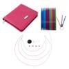 9Pairs Metal Circular Knitting Needle Set with Case, 3.5mm-8mm Interchangeable Circular Knitting Needle Crochet Hook Set