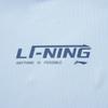 Li Ning Comfortable Breathable Versatile Letter Round Neck Short Sleeve T-Shirt Men Tops Cloud-Blue ATSV389-8