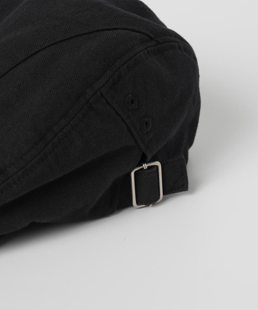 MILLO WOMEN Herringbone Hunting Cap [Black]