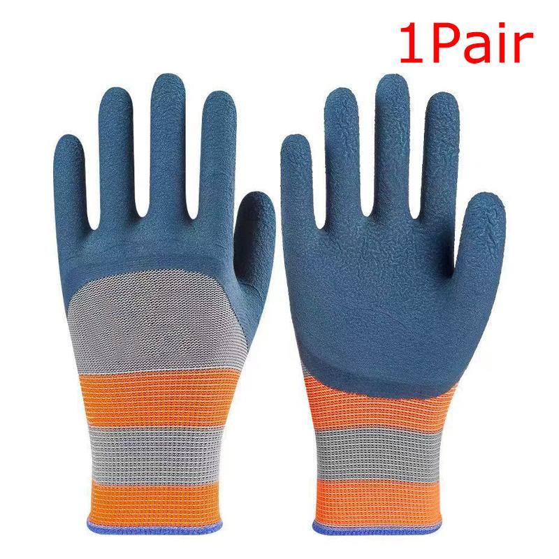 

1 пара резиновых перчаток водонепроницаемые износостойкие перчатки с защитой от загрязнений инструменты для уборки садоводство переработка противоскользящие прочные