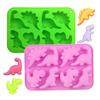 Dinosaur Jello Silicone Mold Chocolate Dino Treats For Kids Birthday Party Candy Crayon Cute Soap Cupcake Topper Decorating Tool