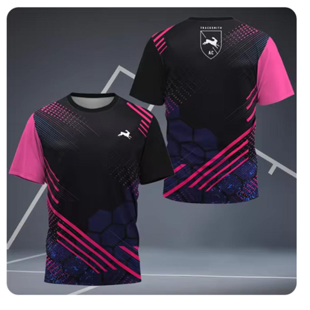 Men's Golf Sports T-shirt Badminton Training Short Sleeve T Shirt Big Size Loose Gym Fitness Outdoor Running Quick Dry Clothing