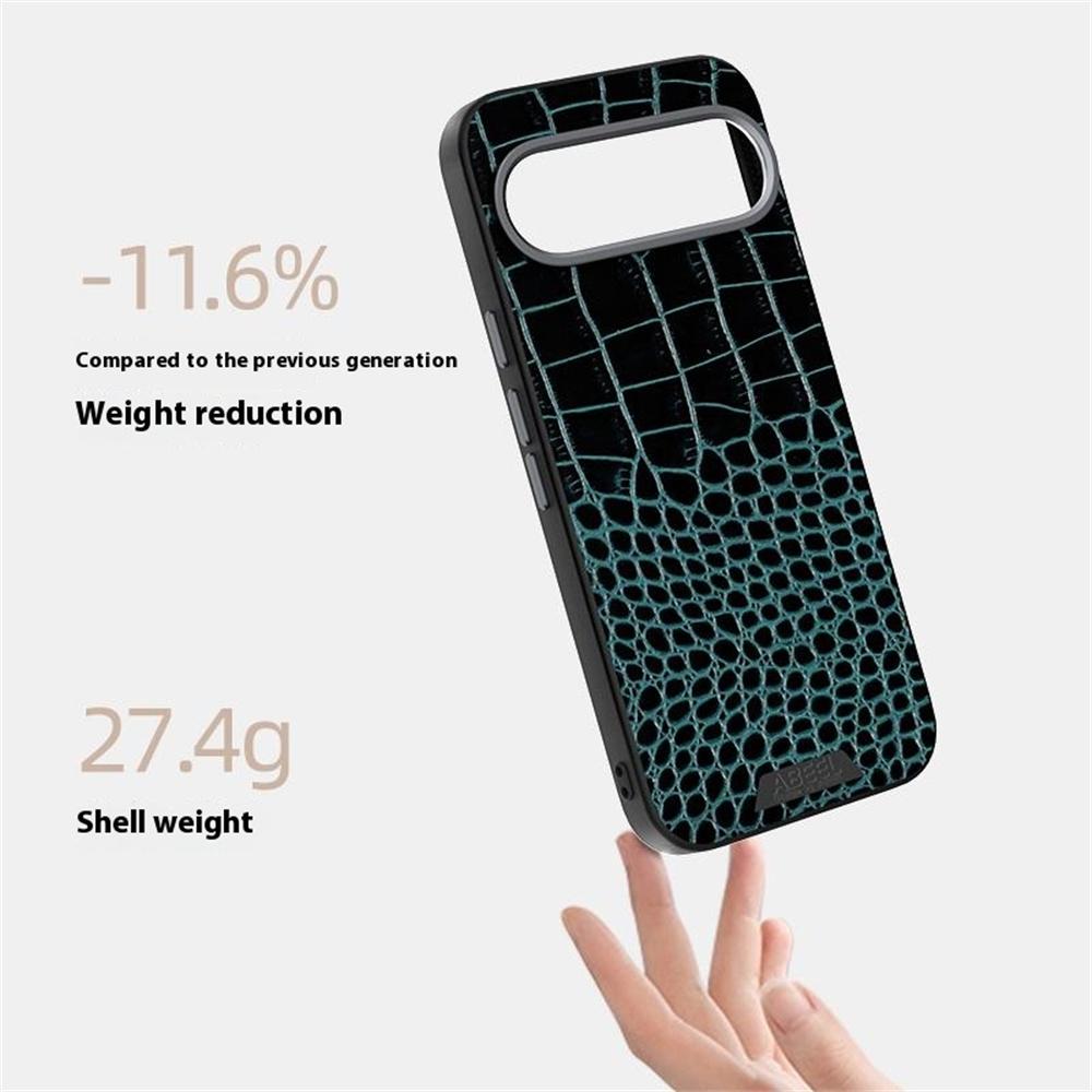 ABEEL For Google Pixel 9 Pro/Pixel 9 Case Compatible with MagSafe Crocodile Texture Micro-Embossing Back Cover