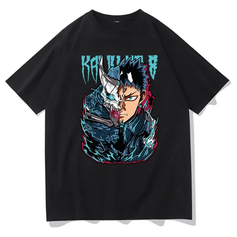 Anime Kaiju No 8 Printed T-shirt Women Men Harajuku O-neck Casual Short Sleeve T-shirt Summer Loose Streetwear Y2K Tops T-shirt