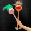Plush Diy Versatile Hair Style Toy With Adorable Design And Accessory Keychain