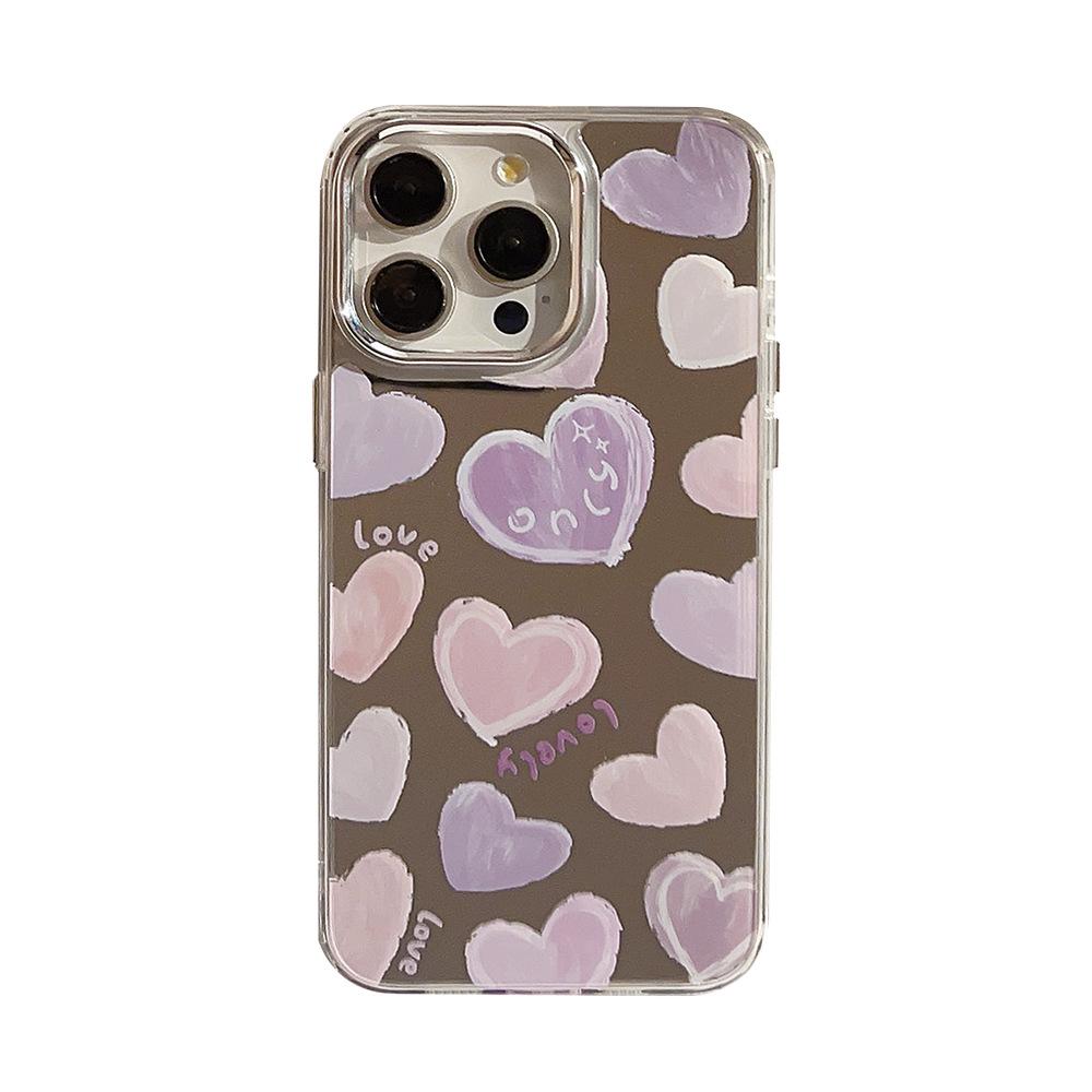 

Креативный чехол с фиолетовым сердцем для iPhone 17 iPhone 17 Pro Max iPhone 17 Air