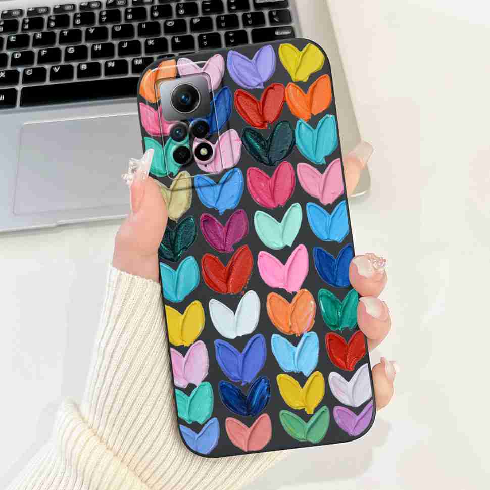 For Xiaomi Redmi Note 12 Pro 4G Case Colorful Painted Cover Soft Slim Phone Case For Redmi Note12 Pro 12Pro 4G Back Cover Capa