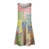 Summer Dresses For Women Beach Boho Sleeveless Printing Flowy Pocket Tshirt Tank Sundresses