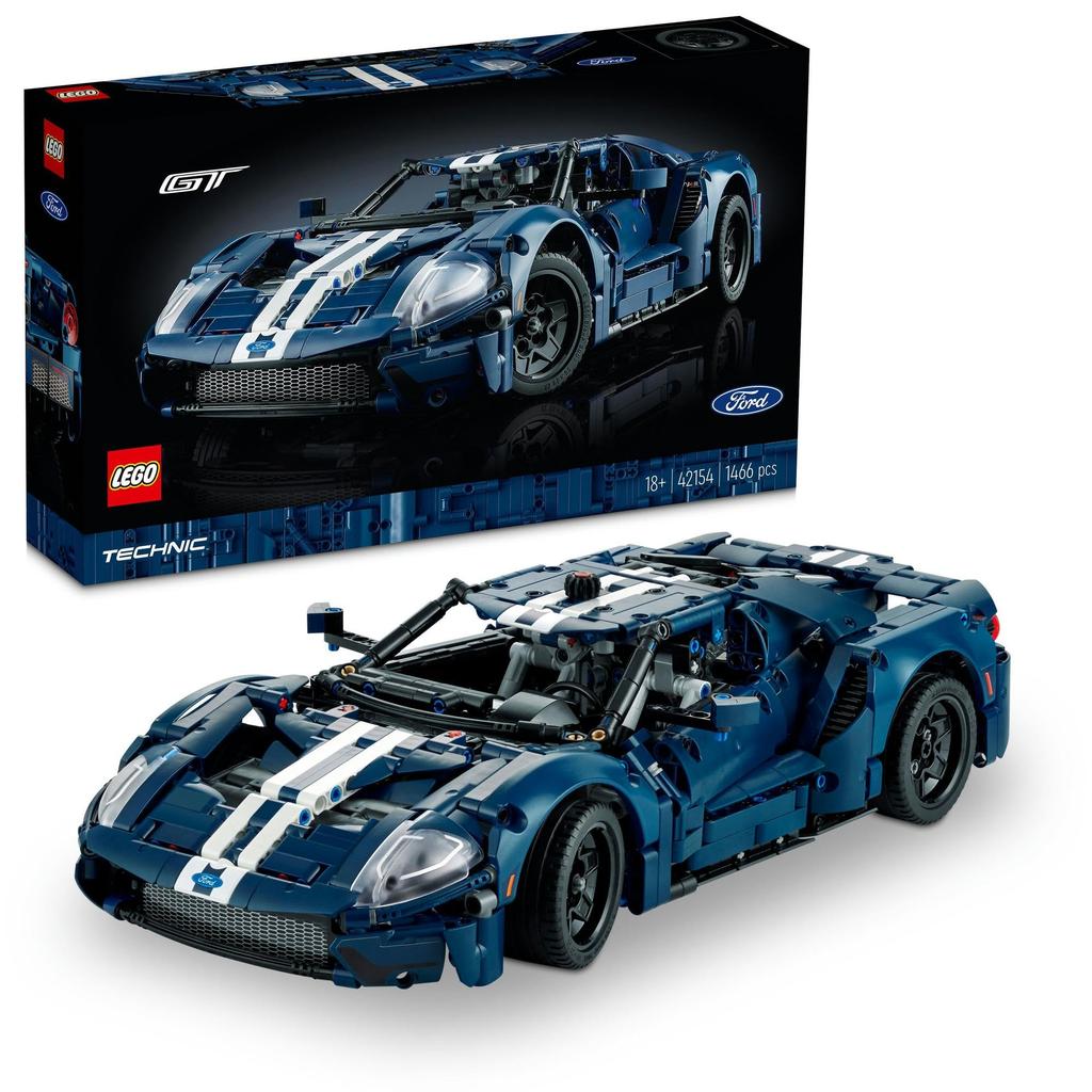 LEGO Technic 2022 Ford GT Toy, Birthday Gift, Building Blocks, Mother's Day, Father's Day Gift, Men and Women, Vehicle, Diecast Car, Model Car, 42154