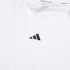 adidas Solid Color Logo Embroidery Round Neck Short Sleeve T-Shirt Women Tops White HS8108