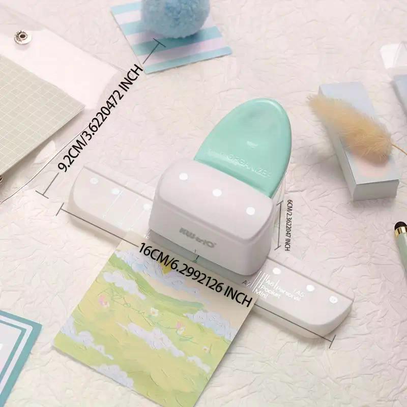 3/6/9Hole Paper Puncher Loose Leaf Hole Punch Daily Planner Adjustable For A5 A6 Size 8 Sheet Capacity Notebooks Scrapbooking