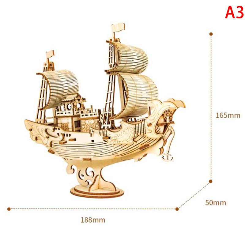 1:130/100/70/30 Sailing DIY Ship Assembly Model Classic Wooden Self-assembly Sailboat Model Gluing Model Building Kits