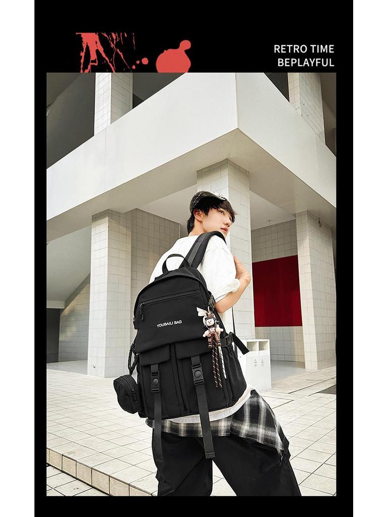 High-Capacity Backpack for Students: Stylish and Trendy for Junior High, High School, and University