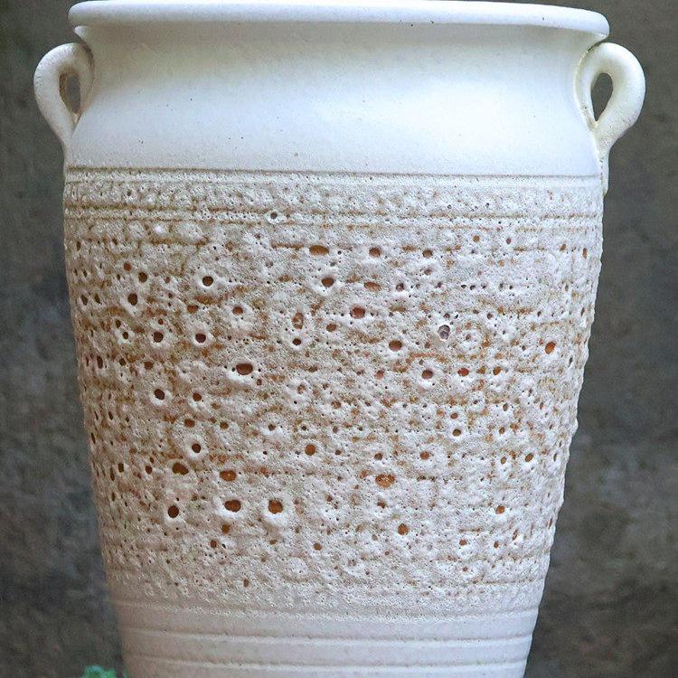 Handmade Large Purple Clay Ceramic Pot for Succulents and Bougainvillea – Breathable, Coarse Pottery Design for Living Room.