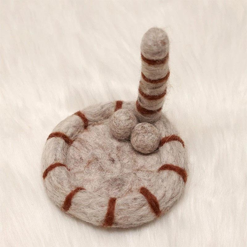 Cat Butt Felt Coaster Funny Coaster for Coffee and Tea