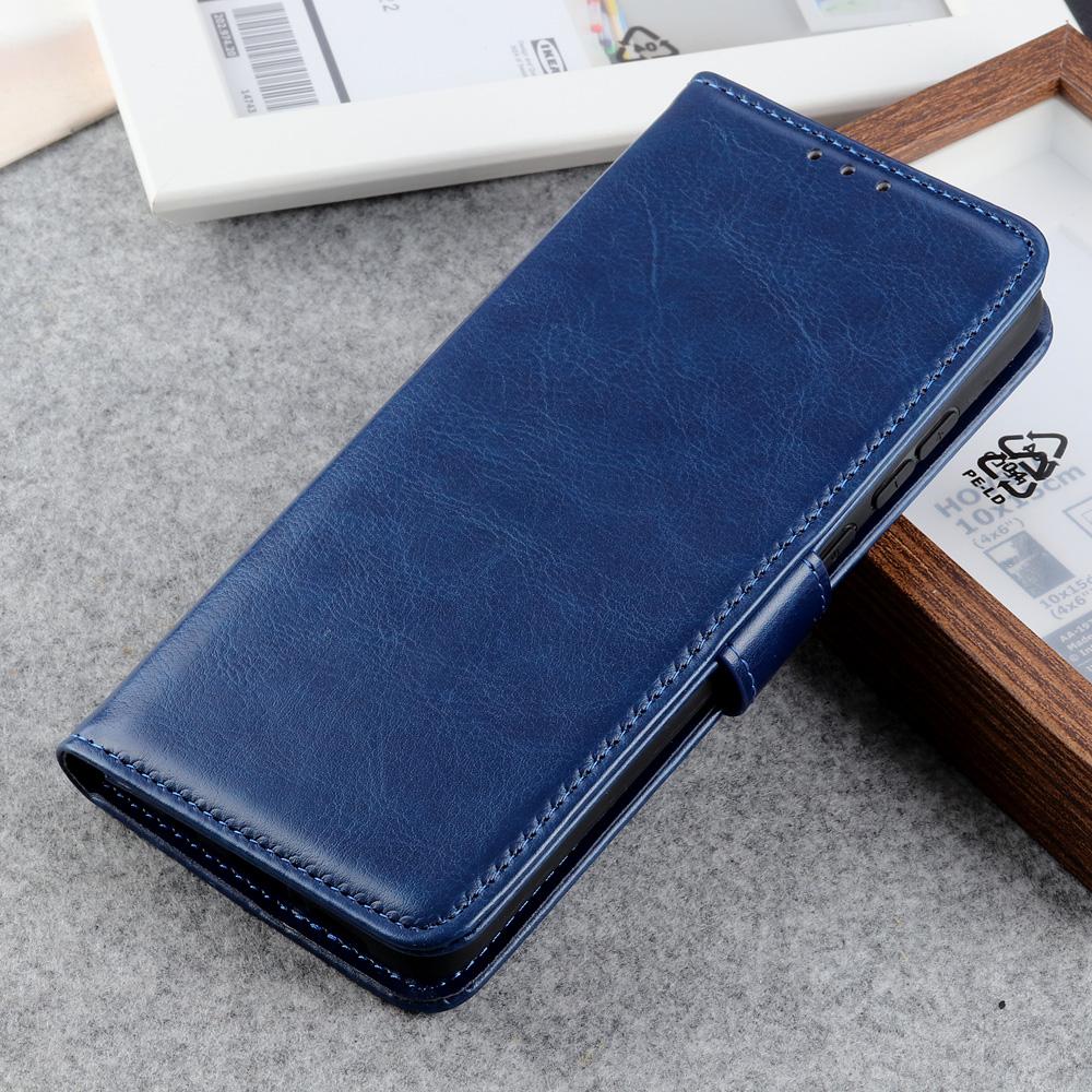 For Google Pixel 8 5G PU Leather+TPU Phone Cover Crazy Horse Texture Cellphone Wallet Stand Case