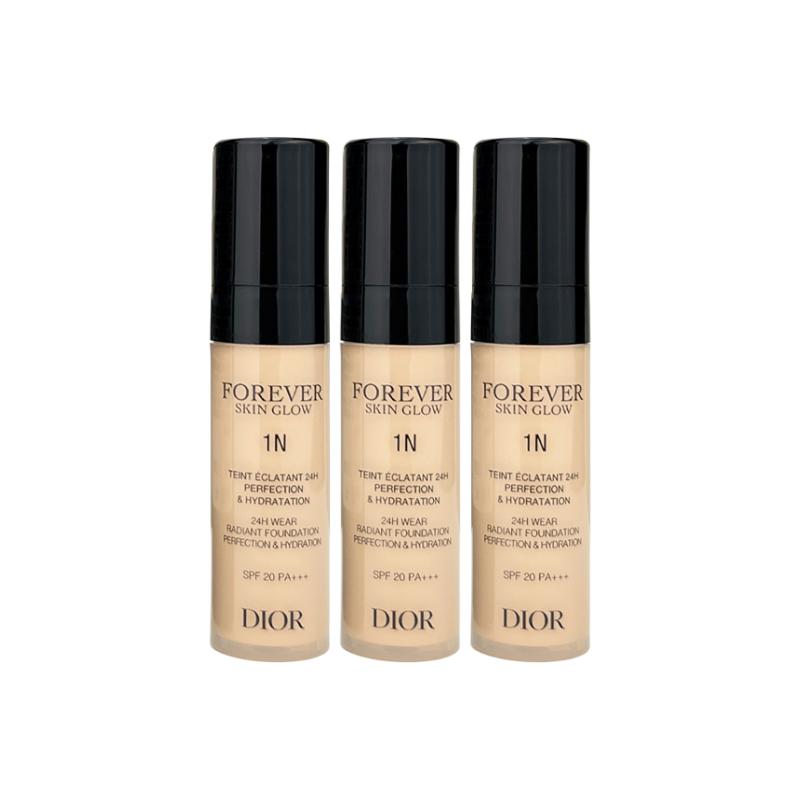 DIOR Тональный крем #1N мягкий и сияющий 5 мл*3 розовый