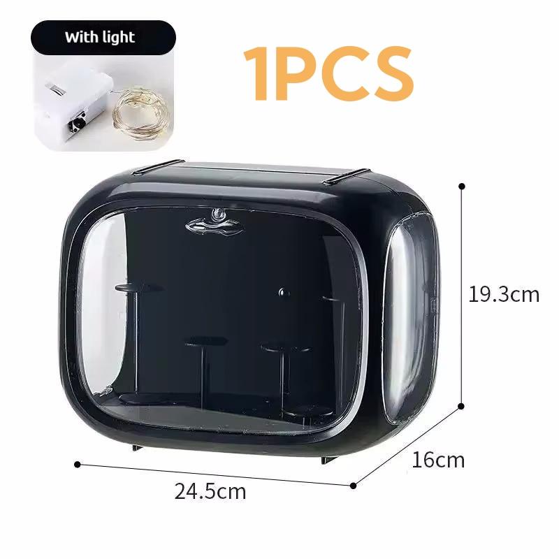 

1/2/3/4 PCS Acrylic Organizer Box Display Case with LED Lights for Collectibles Transparent Storage Organizer for Action Figures