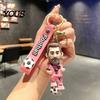 Keychain Charm Pendant, Football Star Figure Key Holder with Exquisite Craftsmanship Lanyard, Bag Pendant for Backpacks Handbags Cars Wallets