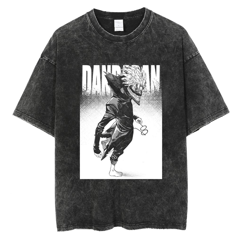 Dandadan Shirt Vintage Washed Unisex Oversized Anime Streetwear Soft Cotton Short Sleeve Tee Gift Clothing Tops 2026 Hot Sale