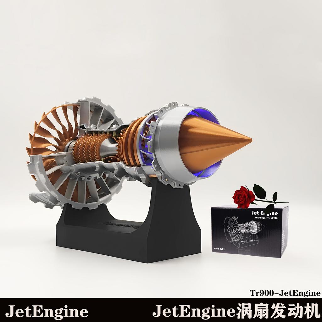 TR900 Motore Turbofan Aeronautico Modello di Aeroplano Kit Motore per Aeroplano Modello di Motore Turbojet Regalo per Adulti Giocattolo Educativo di Scienza Meccanica