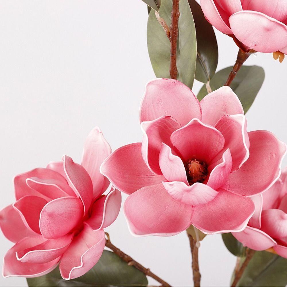 97cm Artificial Magnolia Branches Floral Art Artificial Orchid Flowers  Living Room Desktop