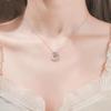 Dream Fall Star Moon Necklace: Light Luxury Galaxy Pendant 2025 - New Women's Fashion, Simple Dream Chasing Galaxy Design.