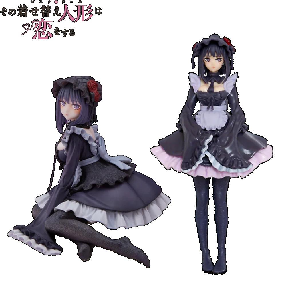 2 Kinds My Dress-Up Darling Anime Figure Black Maid Outfit Kitagawa Marin Action Figure Shizuku Kuroe Figurine Collection Model
