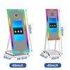 Spedizione UE di photo booth a specchio da 65 pollici, photo booth a specchio selfie portatile, terminale self-service cornice foto LED touchscreen