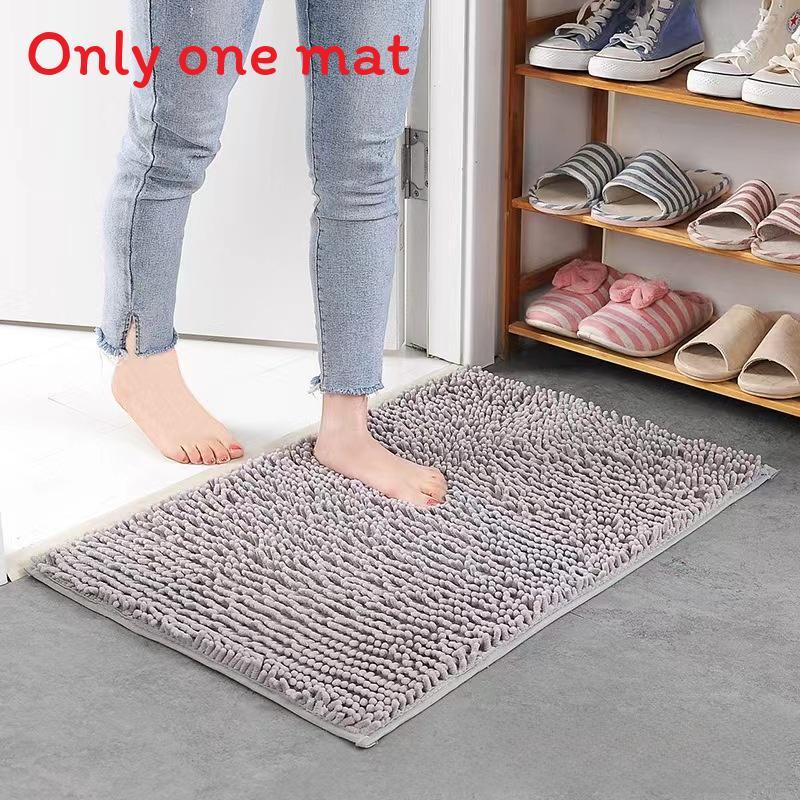 Moderne Polyester-Plüsch-Bodenmatte für Küche und Bad mit maschinenwaschbarem Design