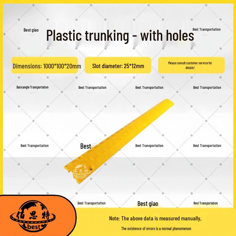 Durable Road Crossing Cable Protector: Anti-Crush Rubber Trunking Cover for Floor Protection