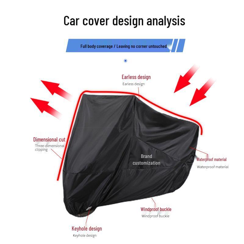 190T Motorcycle & Electric Scooter Sun/Rain Protection Cover