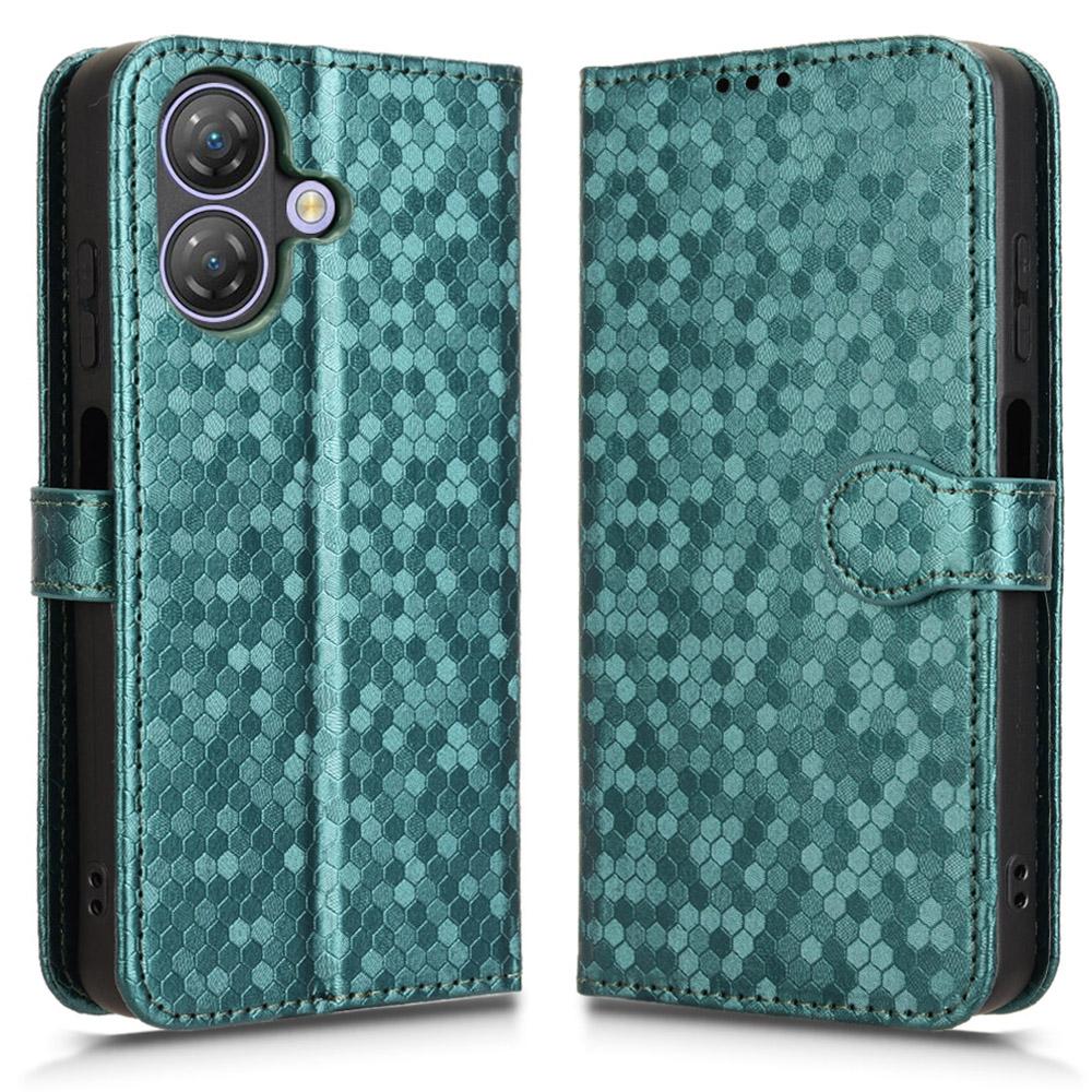 

Для Ulefone Note 21 Чохол-гаманець Тиснення точковим візерунком Шкіряний чохол для телефону з ПУ Green