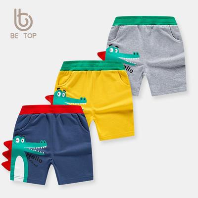 Korean Style Summer Dinosaur Shorts for Boys - Casual Baby and Children's Sportswear