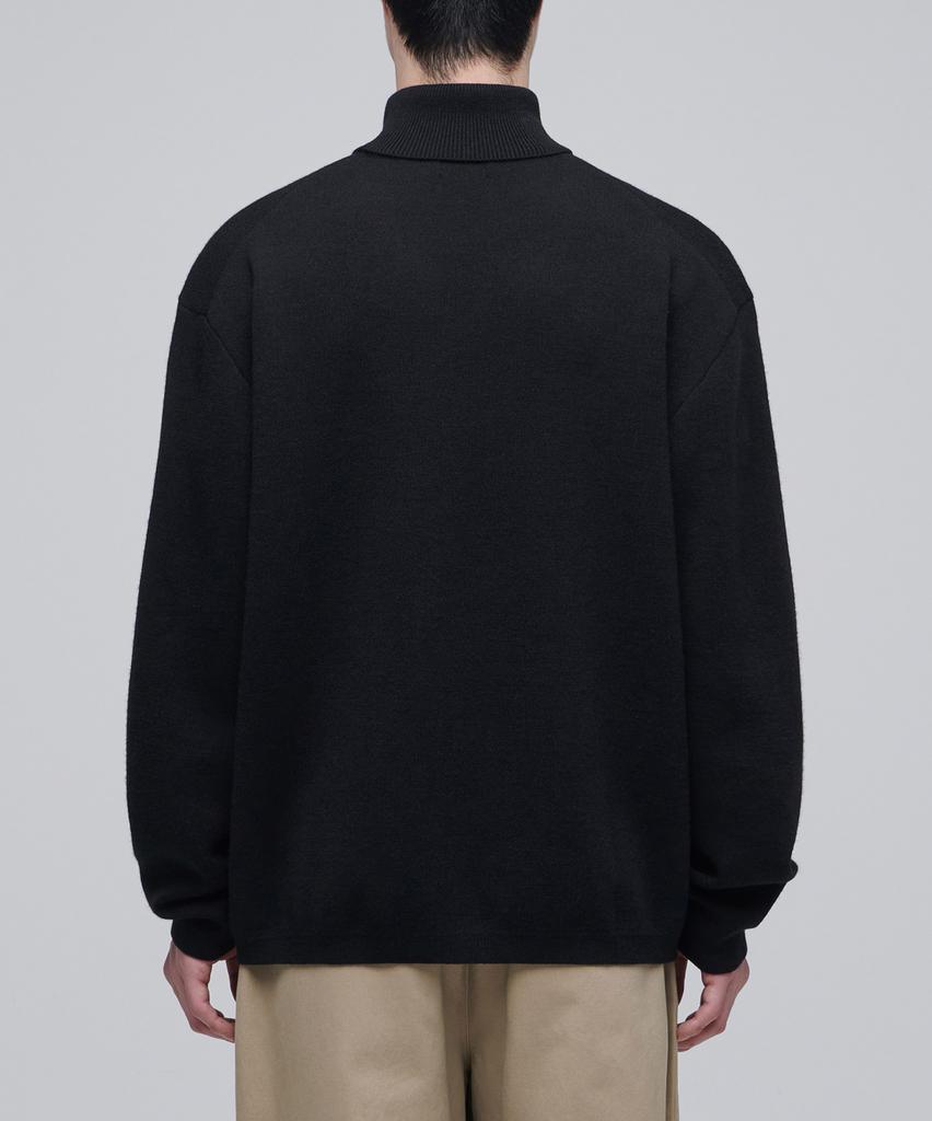 Musinsa Standard Minimal Turtleneck Knit [Black]