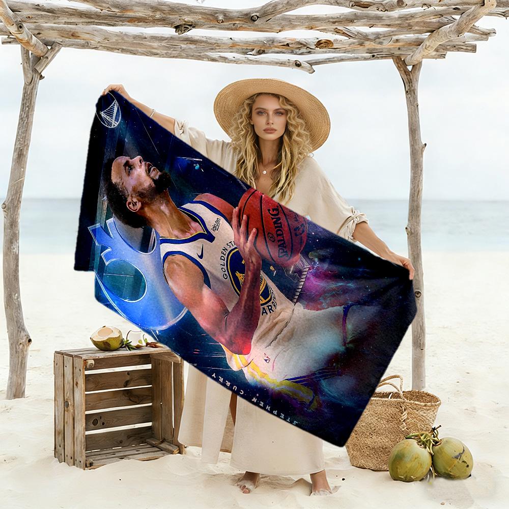 Golden State Warriors Beach Towel Super Soft & Absorbent Comfortable Lightweight Portable for Swimming,Beach,Camping, Travel, Beach Accessories,Gym